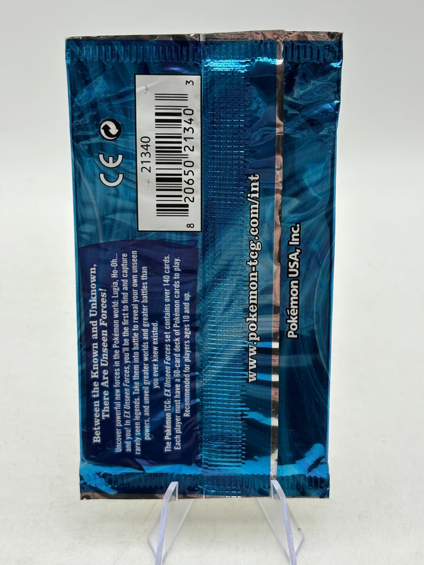 2005 Pokemon TCG EX Unseen Forces EMPTY Booster Pack Steelix OPEN FRENLY BRICKS - Open 7 Days