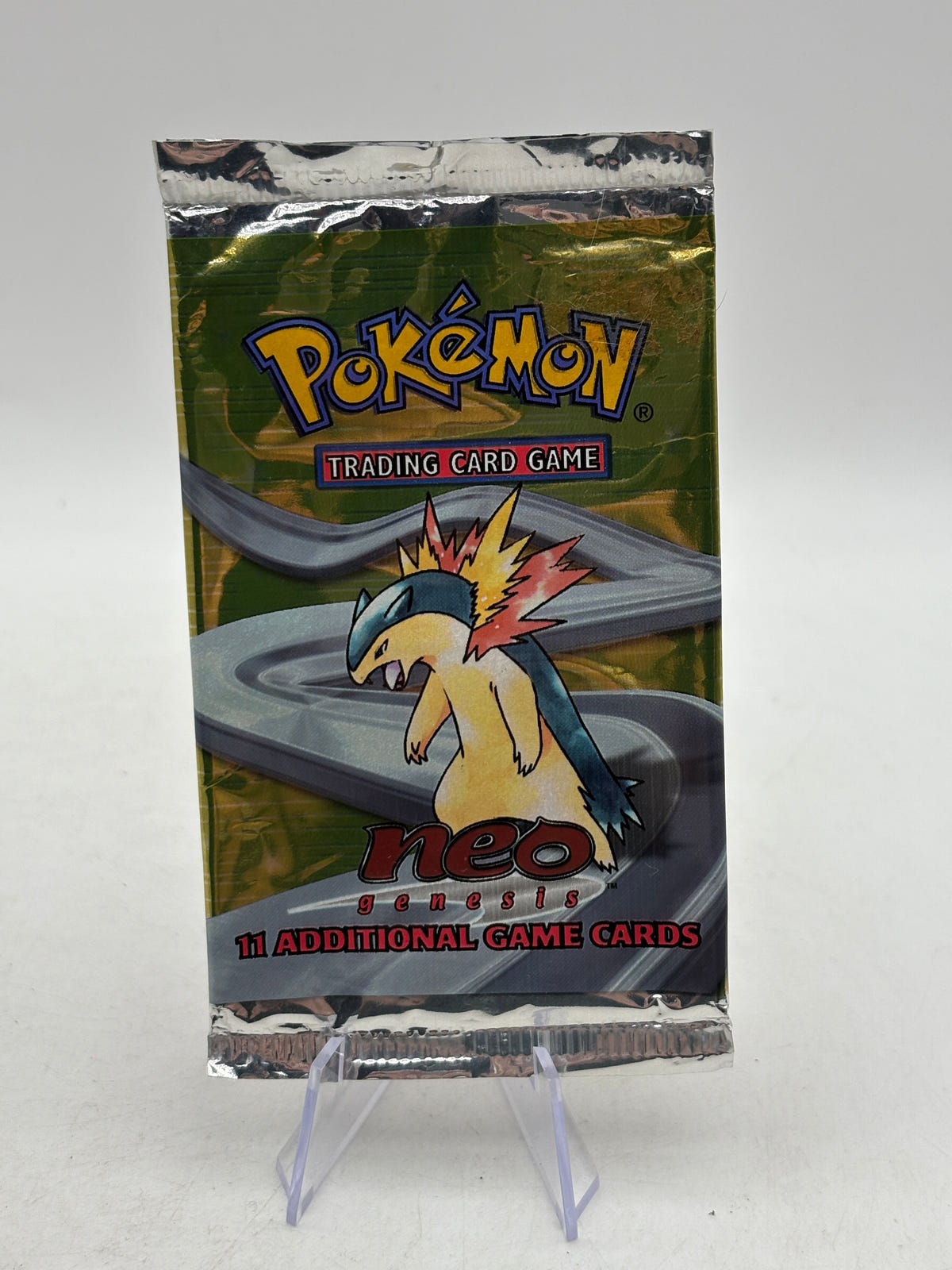 Pokemon TCG 2000 Neo Genesis EMPTY Booster Pack Typhlosion Art FRENLY BRICKS - Open 7 Days image 1