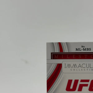 2023 Immaculate Collection UFC Michael Bisping Milestones Auto Autograph #/99 FRENLY BRICKS - Open 7 Days