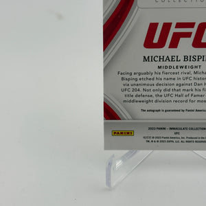 2023 Immaculate Collection UFC Michael Bisping Milestones Auto Autograph #/99 FRENLY BRICKS - Open 7 Days