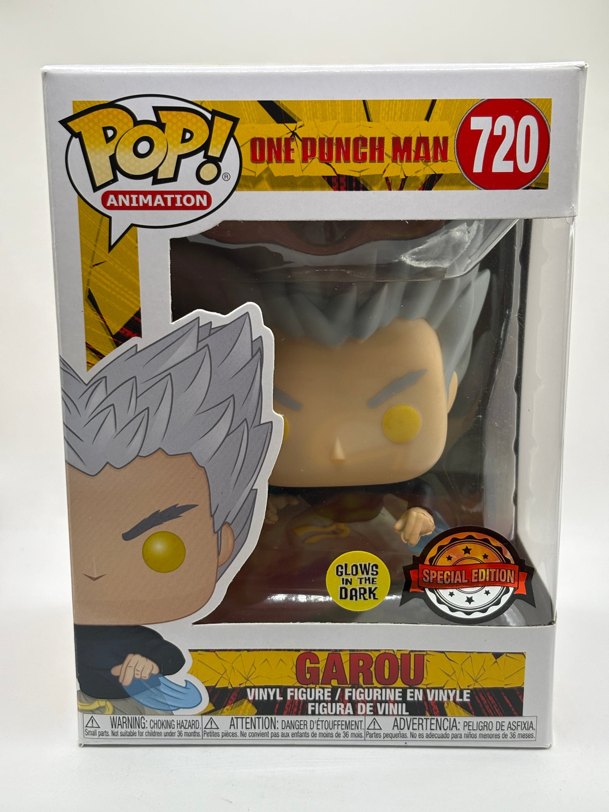 Funko POP! Animation One Punch Man #720 Garou Glow Special Edition Vinyl Figure FRENLY BRICKS - Open 7 Days