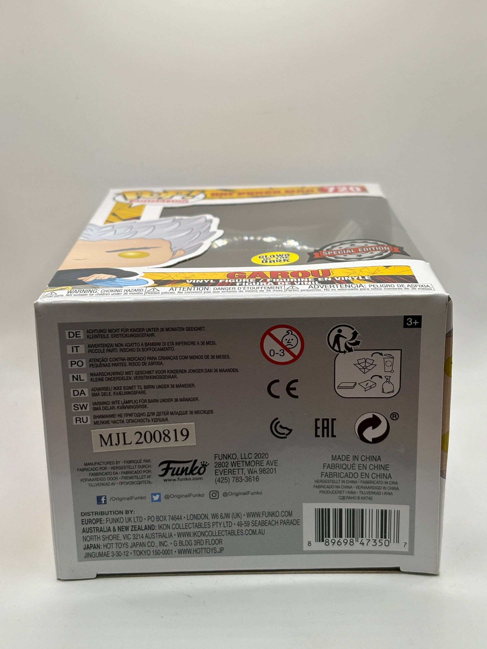 Funko POP! Animation One Punch Man #720 Garou Glow Special Edition Vinyl Figure FRENLY BRICKS - Open 7 Days