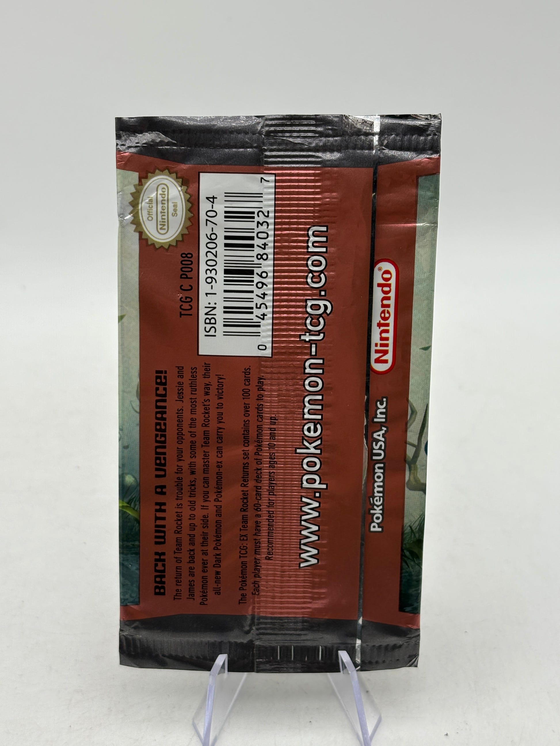 Pokemon TCG EX Team Rocket Returns EMPTY Gyarados Booster Pack OPEN FRENLY BRICKS - Open 7 Days image 2