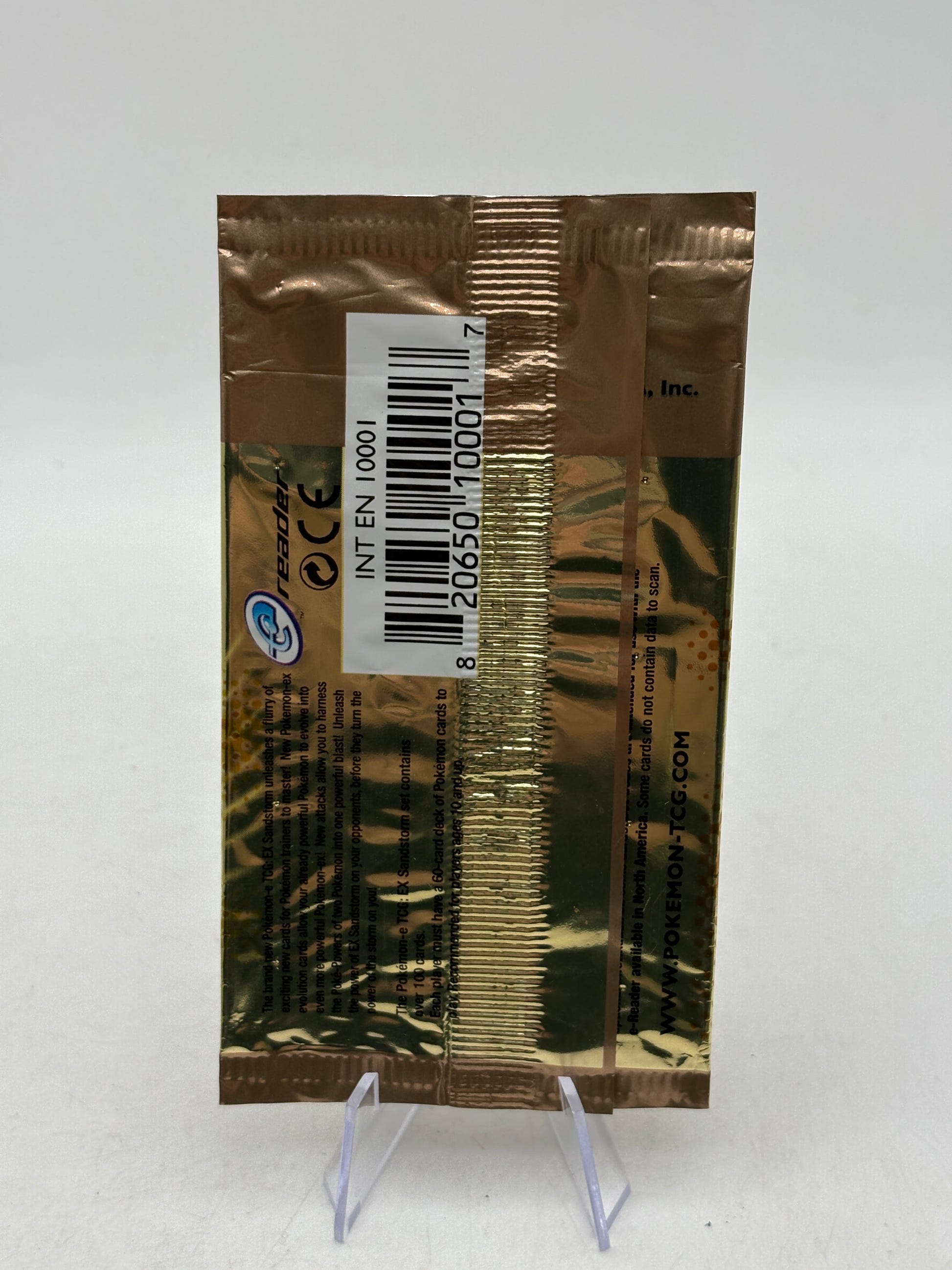 Pokemon TCG EX Sandstorm E Series EMPTY Serviper Booster Pack OPEN FRENLY BRICKS - Open 7 Days image 2