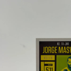 2021 Panini - Chronicles Flux UFC Jorge Masvidal FA-JMV 02/10 Auto FRENLY BRICKS - Open 7 Days