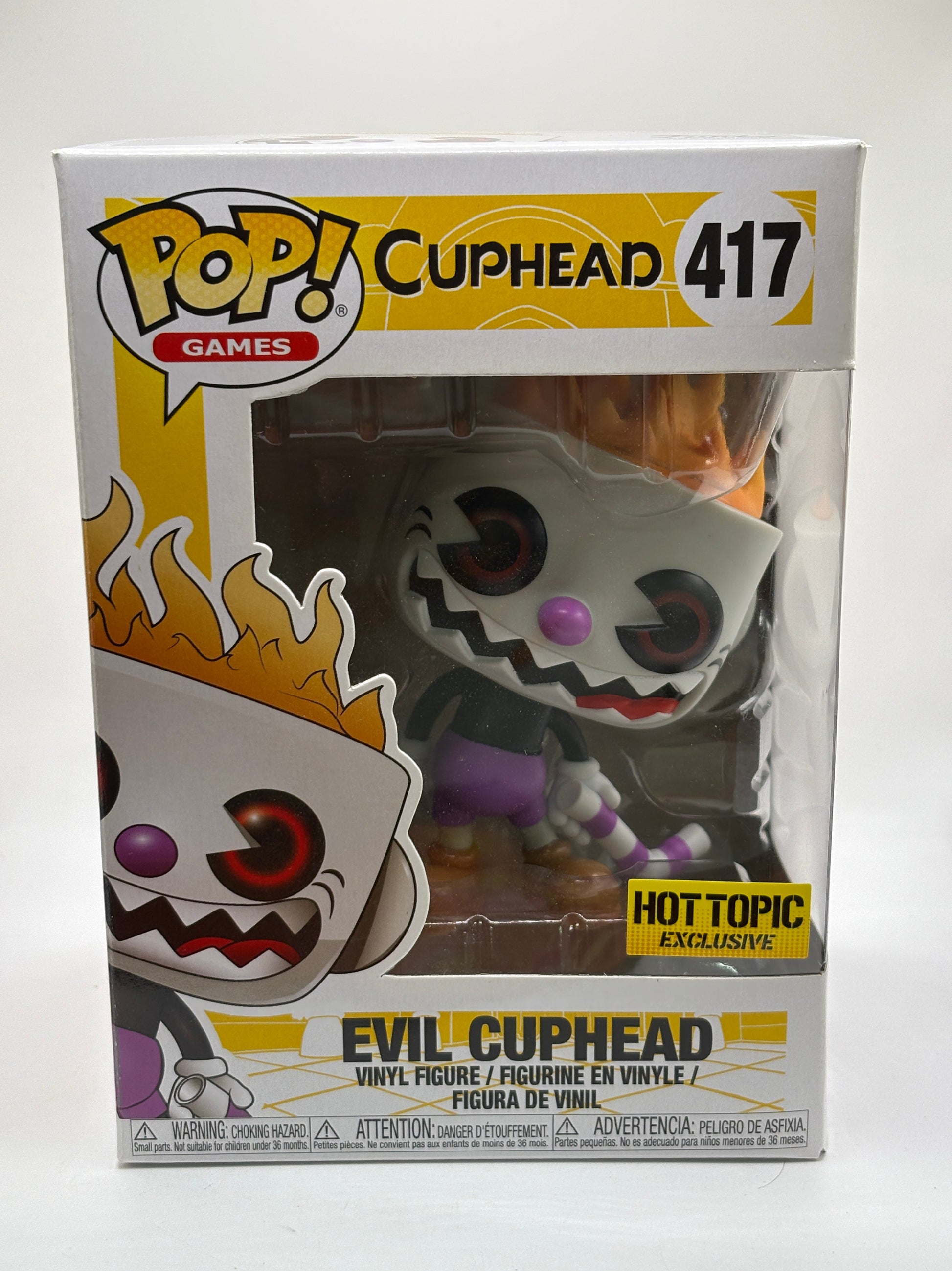 Funko POP! Games Cuphead #417 Evil Cuphead Hot Topic Vinyl Figure FRENLY BRICKS - Open 7 Days