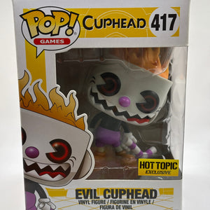 Funko POP! Games Cuphead #417 Evil Cuphead Hot Topic Vinyl Figure FRENLY BRICKS - Open 7 Days
