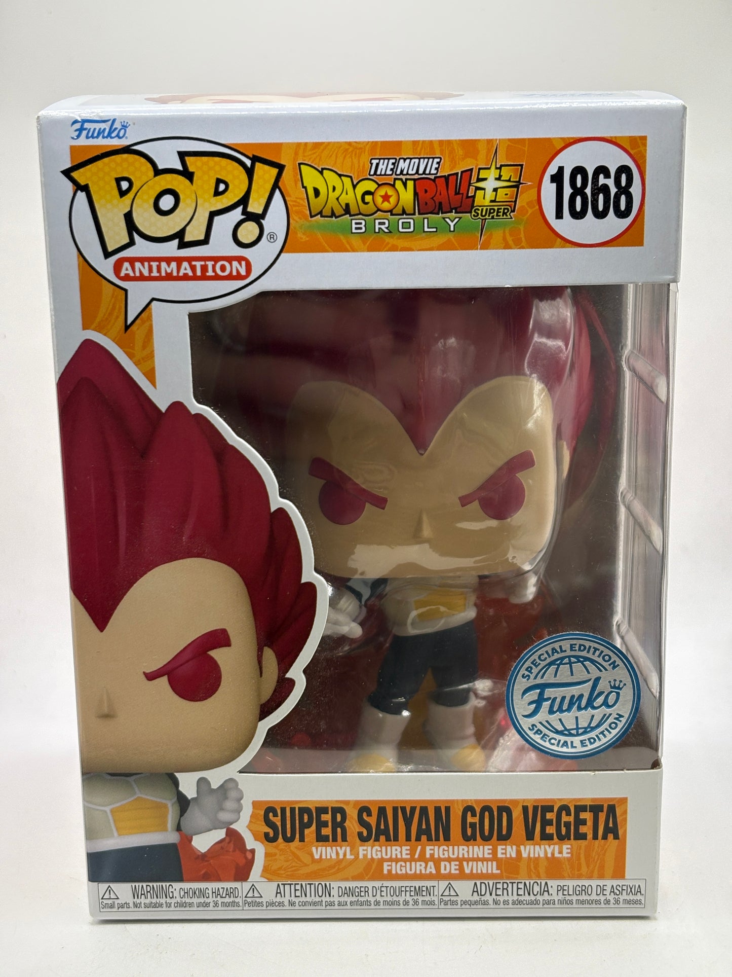 Funko POP! Animation Dragon Ball Super #1868 Super Saiyan God Vegeta SE