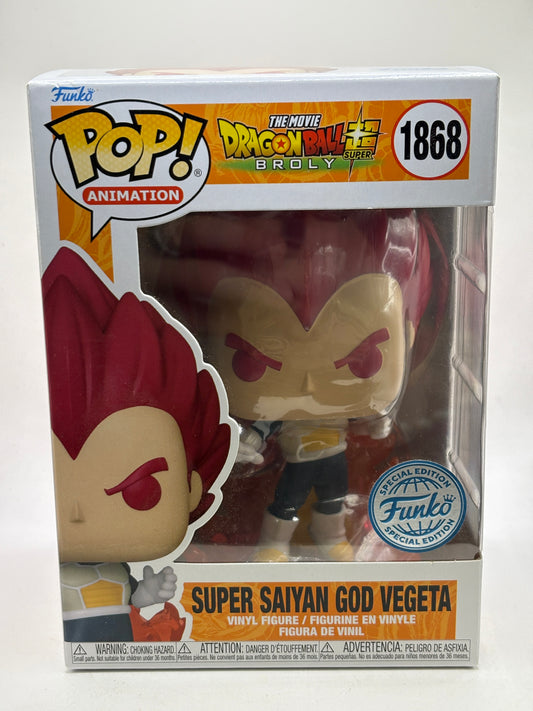 Funko POP! Animation Dragon Ball Super #1868 Super Saiyan God Vegeta SE