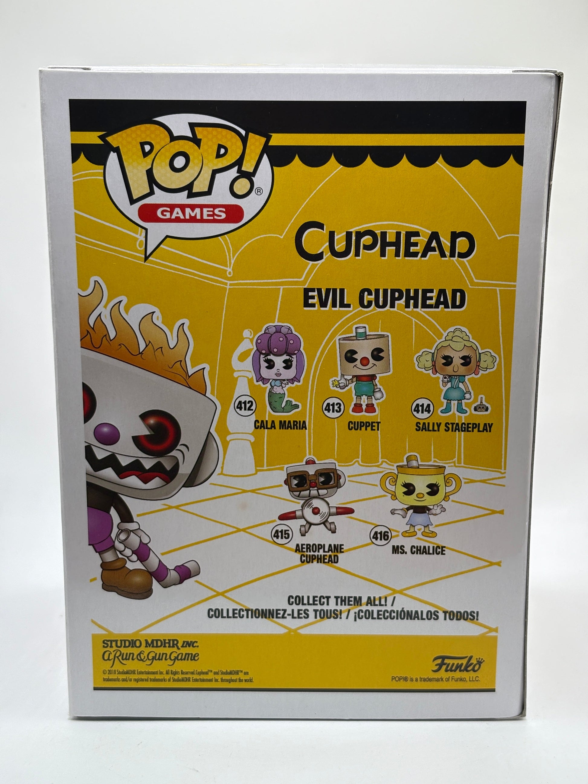 Funko POP! Games Cuphead #417 Evil Cuphead Hot Topic Vinyl Figure FRENLY BRICKS - Open 7 Days
