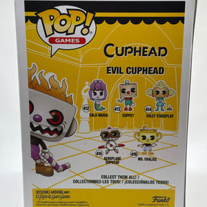 Funko POP! Games Cuphead #417 Evil Cuphead Hot Topic Vinyl Figure FRENLY BRICKS - Open 7 Days