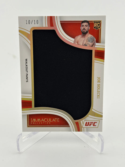 2023 Panini - Immaculate Collection UFC Joe Solecki 10/10 Patch Rookie FRENLY BRICKS - Open 7 Days