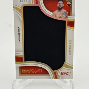 2023 Panini - Immaculate Collection UFC Joe Solecki 10/10 Patch Rookie FRENLY BRICKS - Open 7 Days