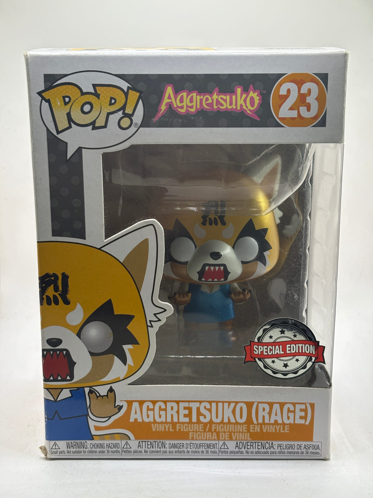 Funko POP! Aggretsuko #23 Aggretsuko (Rage) Metallic Vinyl Figure image 1