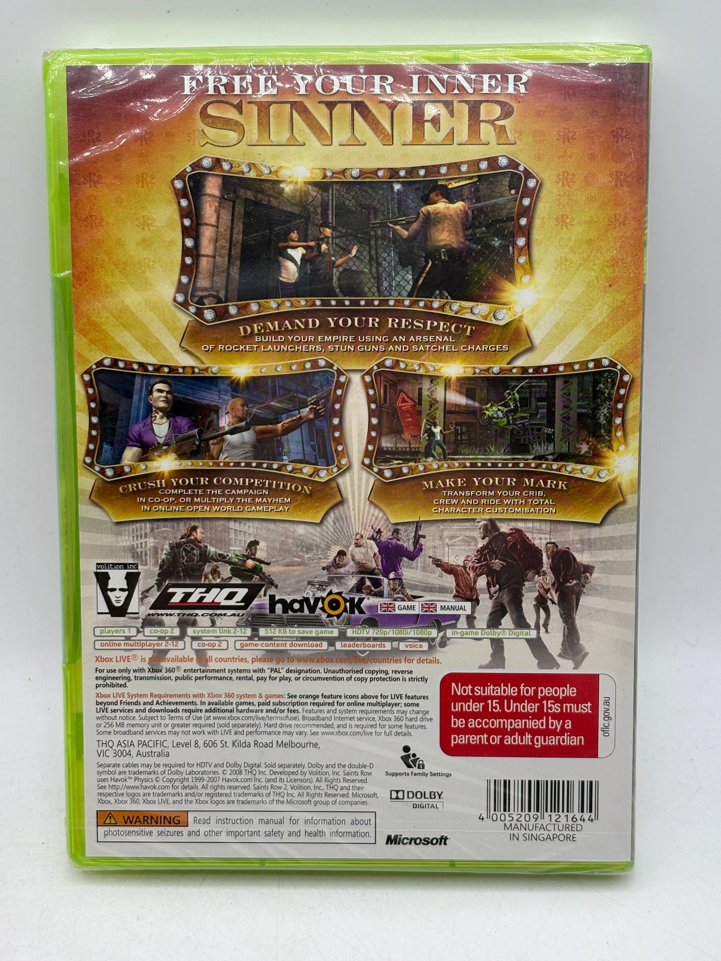 Xbox 360 Video Game Saints Row 2 Brand New Sealed FRENLY BRICKS - Open 7 Days