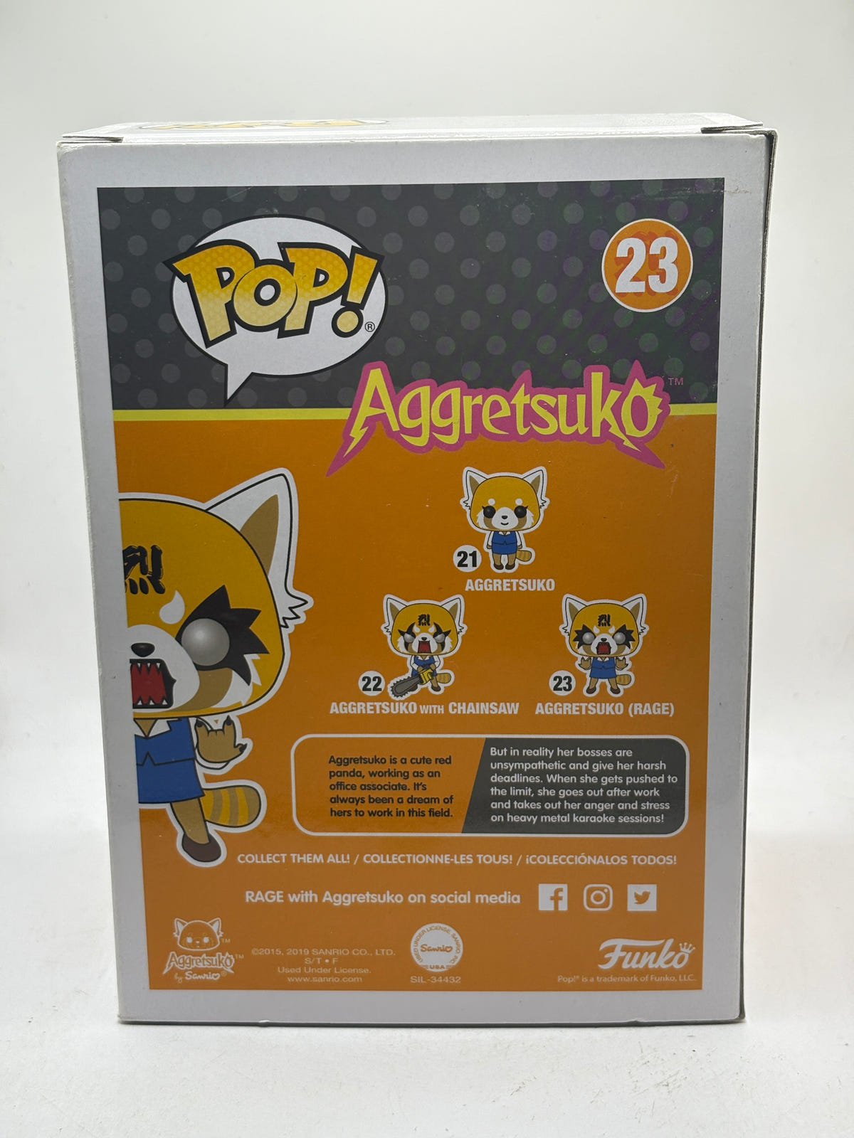 Funko POP! Aggretsuko #23 Aggretsuko (Rage) Metallic Vinyl Figure image 3
