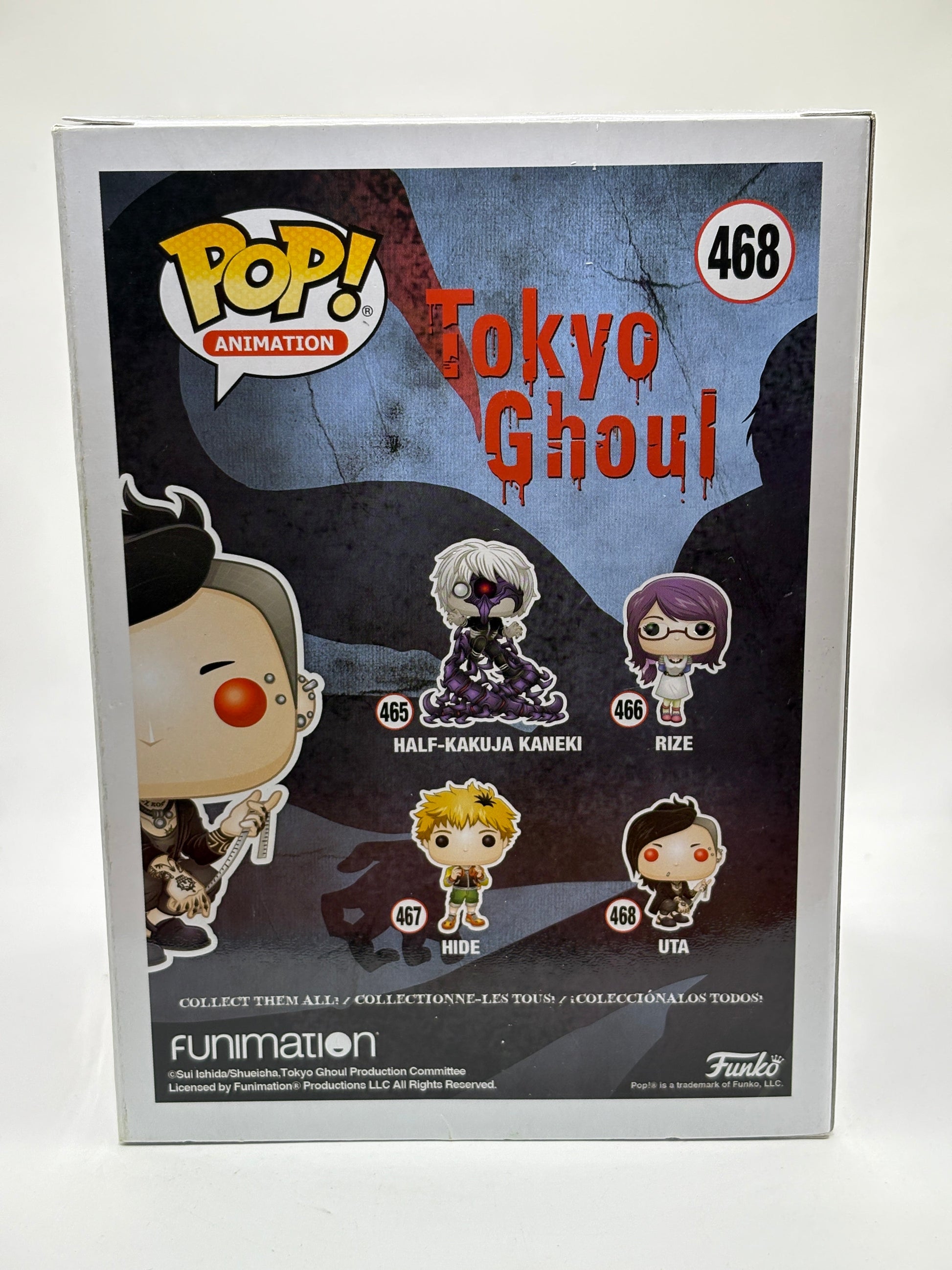 Funko POP! Animation Tokyo Ghoul #468 Uta Vinyl Figure FRENLY BRICKS - Open 7 Days