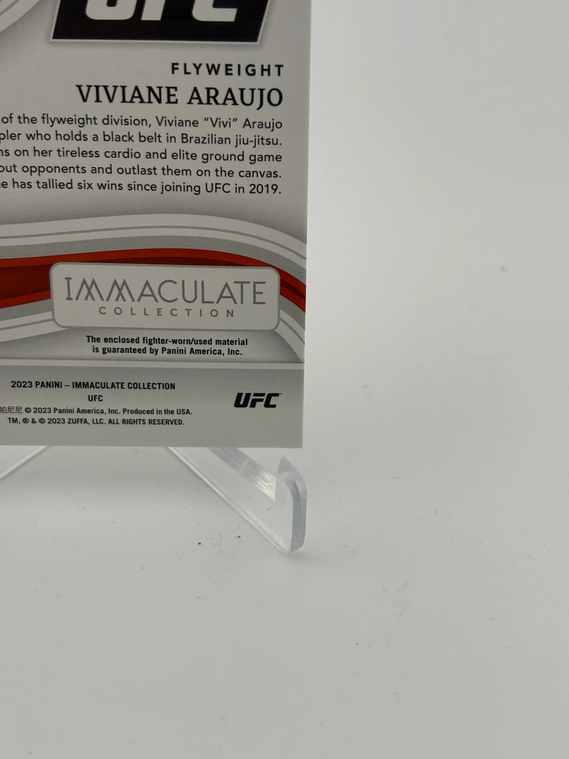 2023 Panini - Immaculate Collection UFC Viviane Araujo Patch /10 JM-VAJ FRENLY BRICKS - Open 7 Days