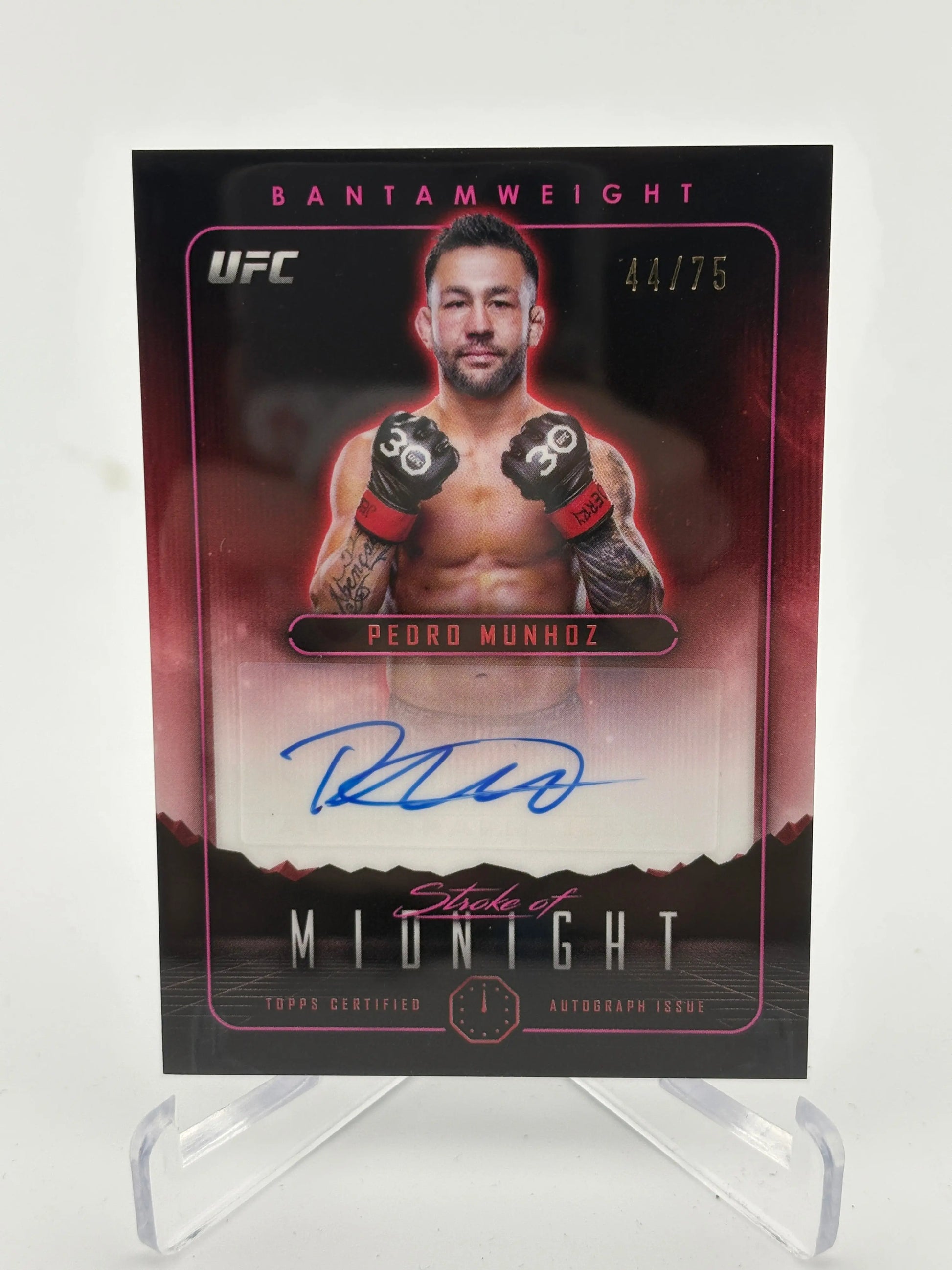 2024 Topps UFC Stroke of Midnight Pedro Munhoz Autograph /75 FRENLY BRICKS - Open 7 Days