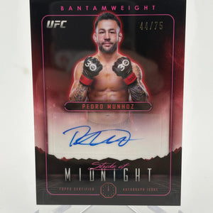 2024 Topps UFC Stroke of Midnight Pedro Munhoz Autograph /75 FRENLY BRICKS - Open 7 Days