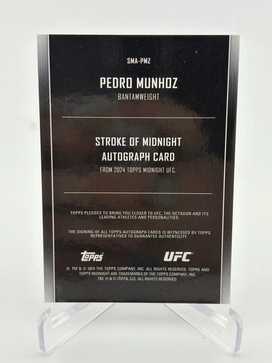 2024 Topps UFC Stroke of Midnight Pedro Munhoz Autograph /75 FRENLY BRICKS - Open 7 Days