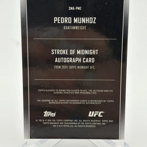 2024 Topps UFC Stroke of Midnight Pedro Munhoz Autograph /75 FRENLY BRICKS - Open 7 Days