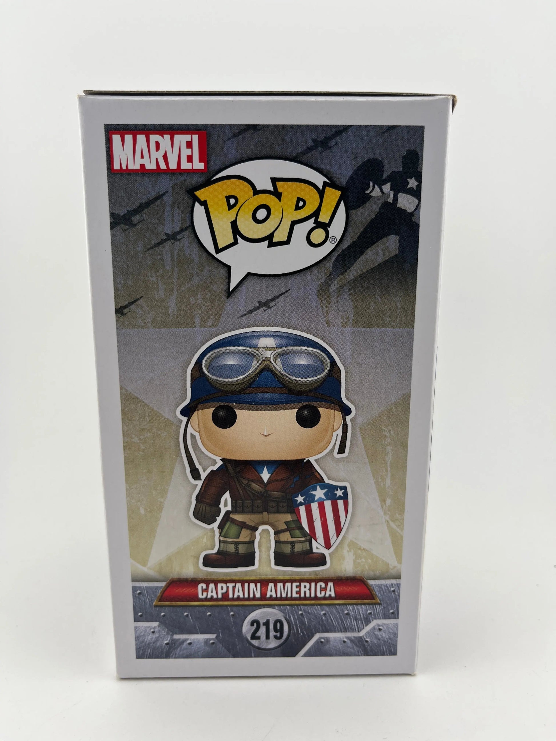 Funko POP Captain America The First Avenger #219 2017 Spring Convention Vaulted FRENLY BRICKS - Open 7 Days