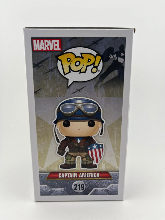 Funko POP Captain America The First Avenger #219 2017 Spring Convention Vaulted FRENLY BRICKS - Open 7 Days