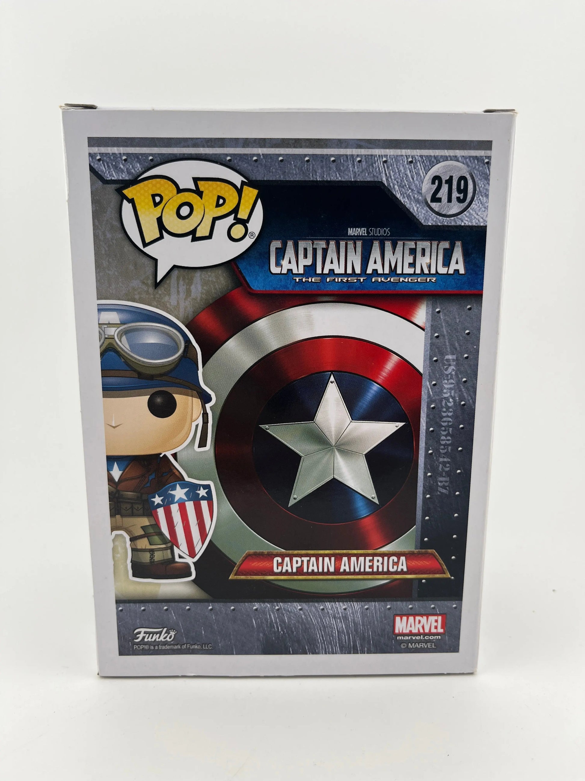 Funko POP Captain America The First Avenger #219 2017 Spring Convention Vaulted FRENLY BRICKS - Open 7 Days