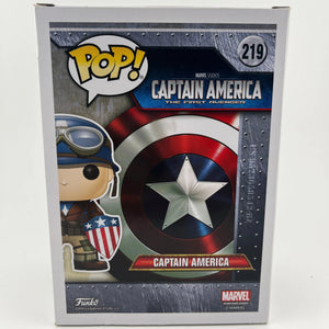 Funko POP Captain America The First Avenger #219 2017 Spring Convention Vaulted FRENLY BRICKS - Open 7 Days