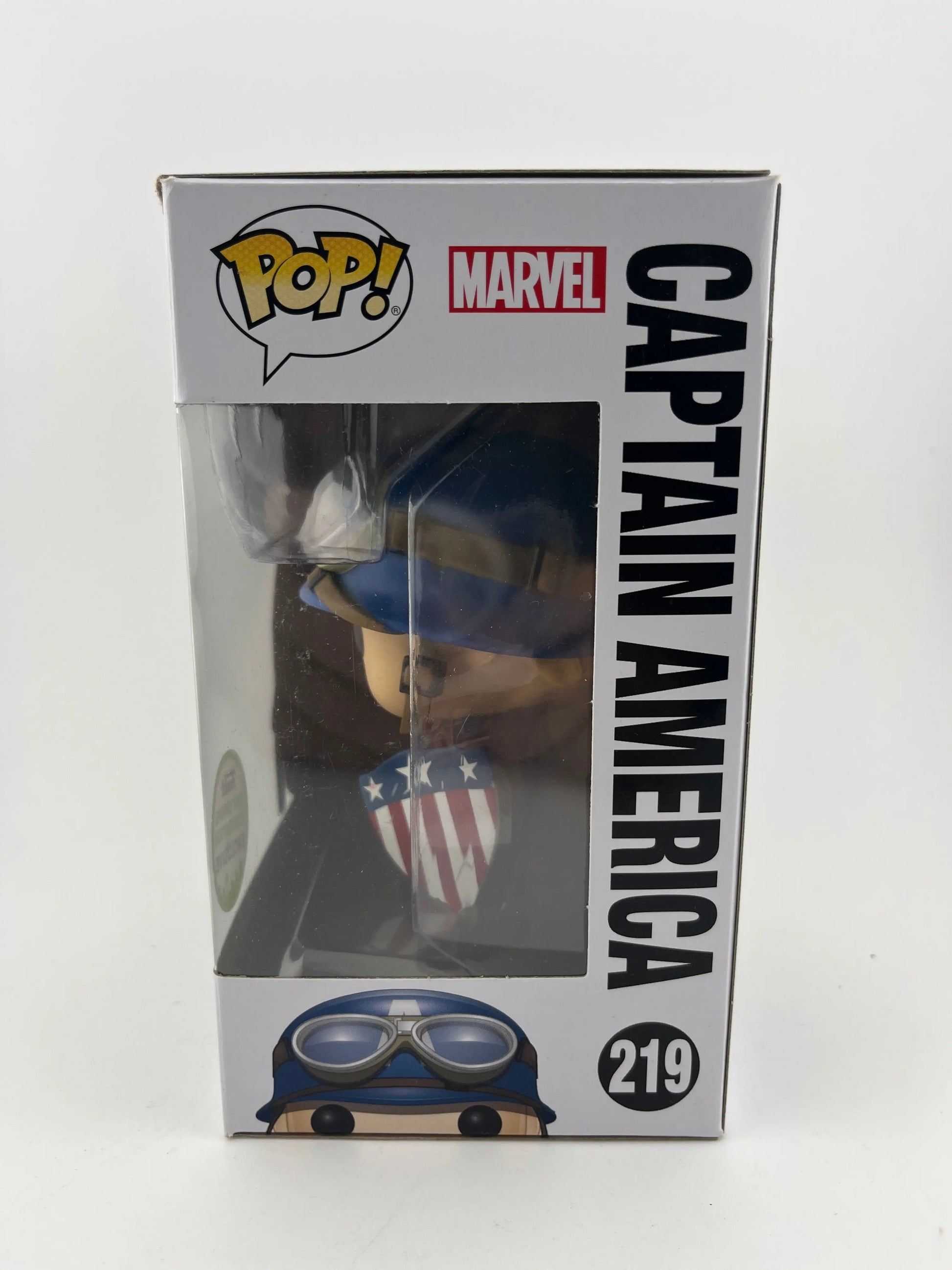 Funko POP Captain America The First Avenger #219 2017 Spring Convention Vaulted FRENLY BRICKS - Open 7 Days