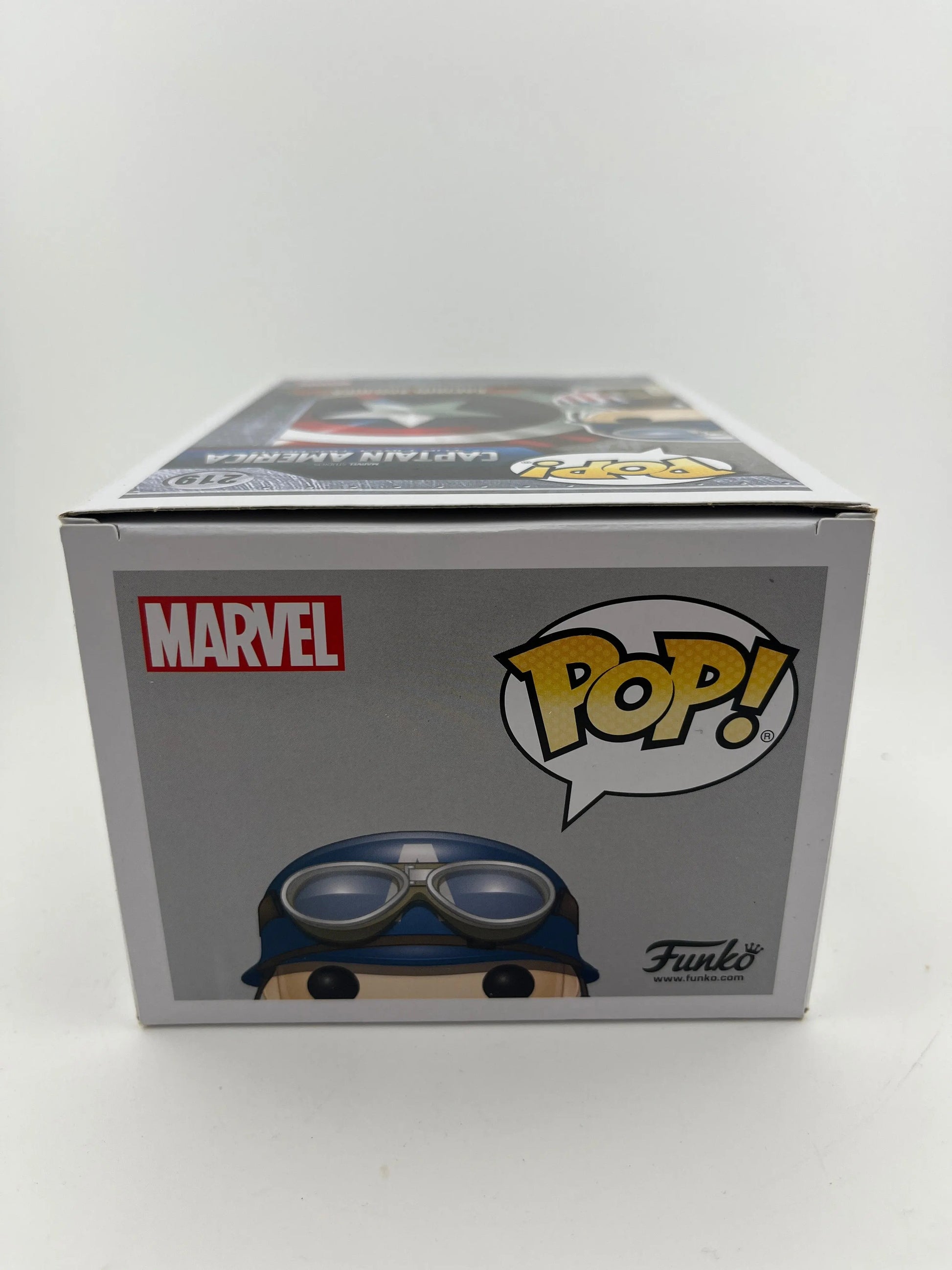 Funko POP Captain America The First Avenger #219 2017 Spring Convention Vaulted FRENLY BRICKS - Open 7 Days