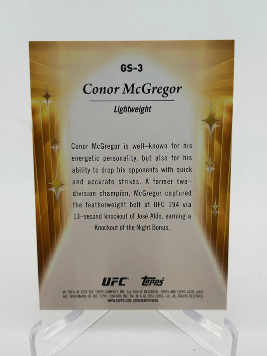 2024 Topps UFC Gold Label - Connor McGregor Golden Stars GS-3 FRENLY BRICKS - Open 7 Days