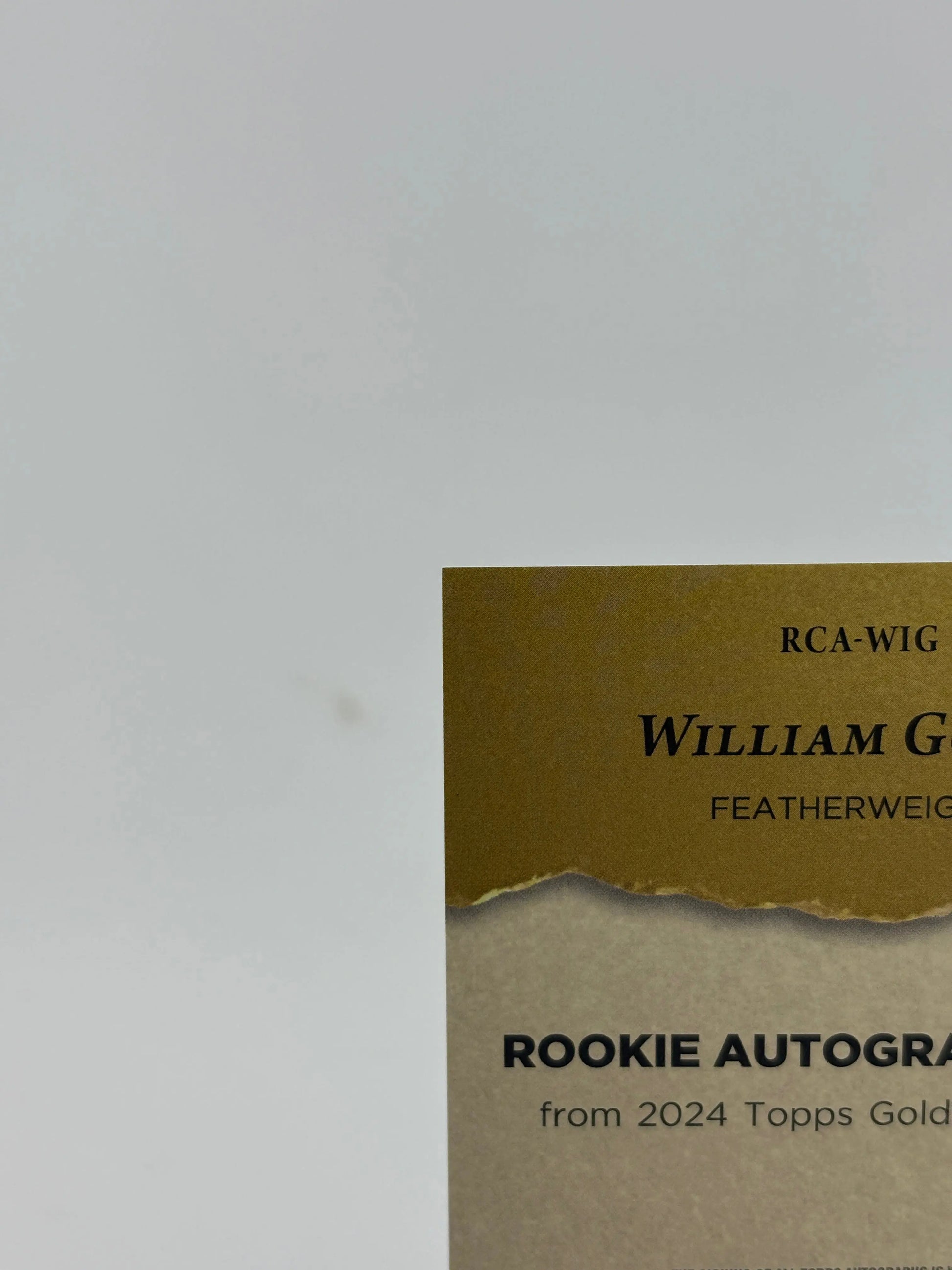 2024 UFC Gold Label Rookie Auto William Gomis /25 FRENLY BRICKS - Open 7 Days