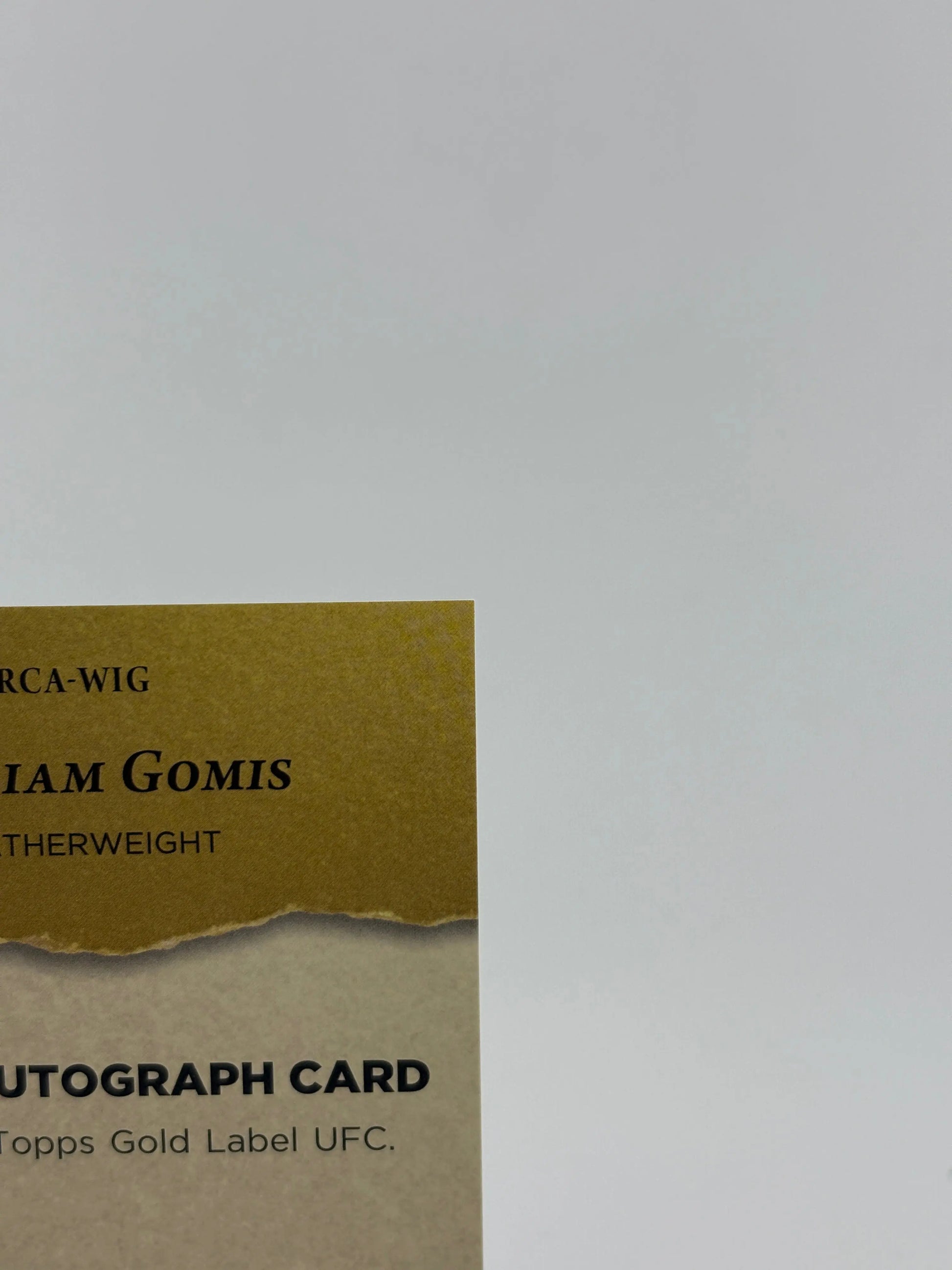 2024 UFC Gold Label Rookie Auto William Gomis /25 FRENLY BRICKS - Open 7 Days