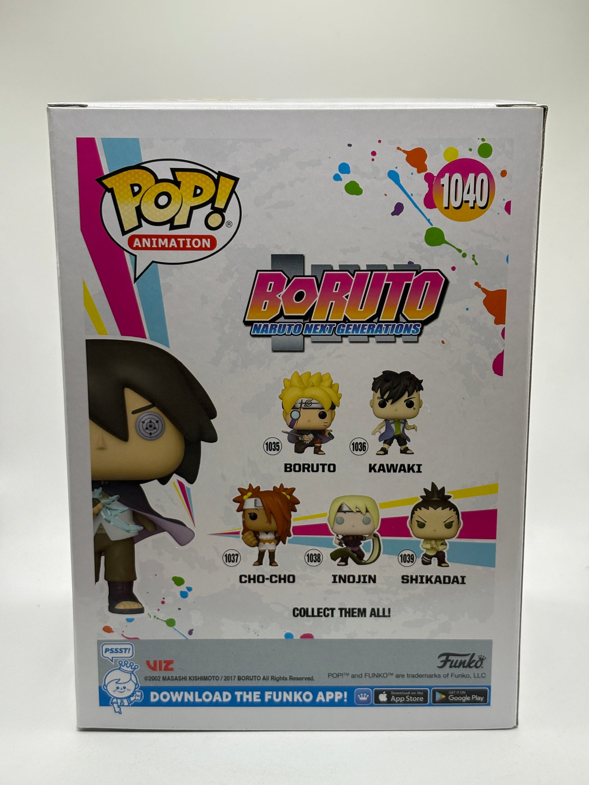 Funko POP! Animation Boruto #1040 Sasuke Limited Glow Chase Special Edition FRENLY BRICKS - Open 7 Days