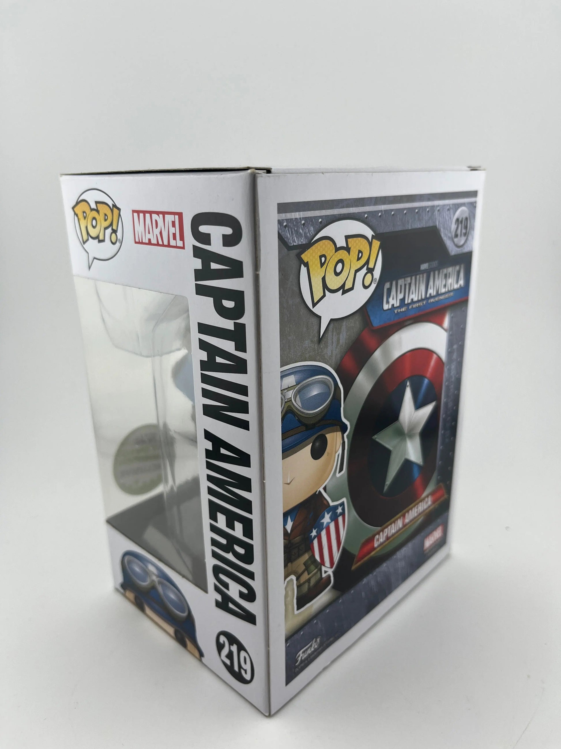Funko POP Captain America The First Avenger #219 2017 Spring Convention Vaulted FRENLY BRICKS - Open 7 Days