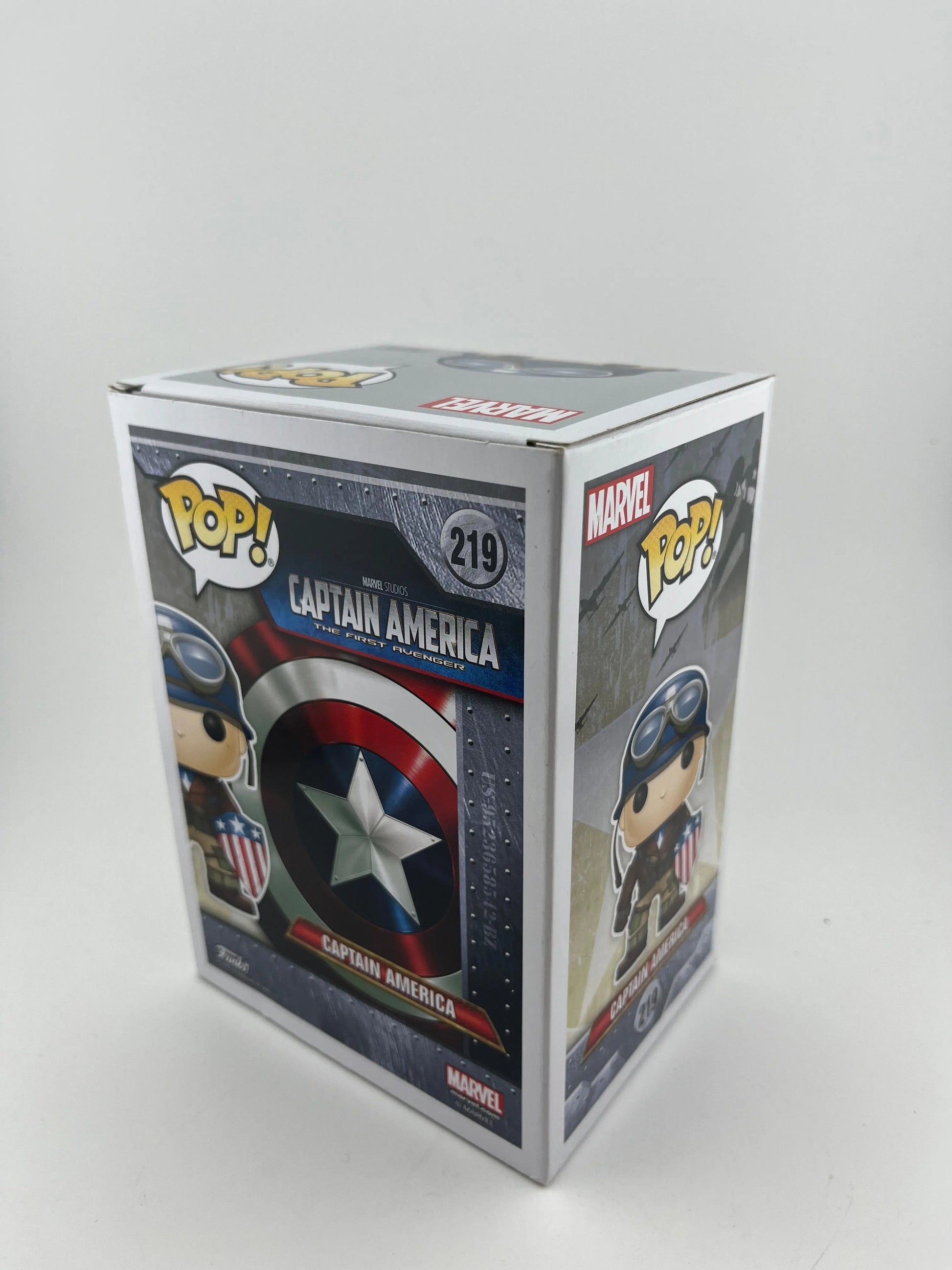 Funko POP Captain America The First Avenger #219 2017 Spring Convention Vaulted FRENLY BRICKS - Open 7 Days