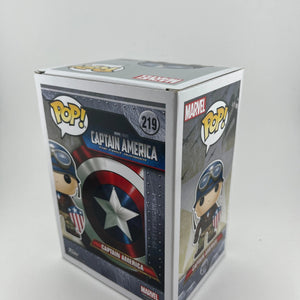 Funko POP Captain America The First Avenger #219 2017 Spring Convention Vaulted FRENLY BRICKS - Open 7 Days