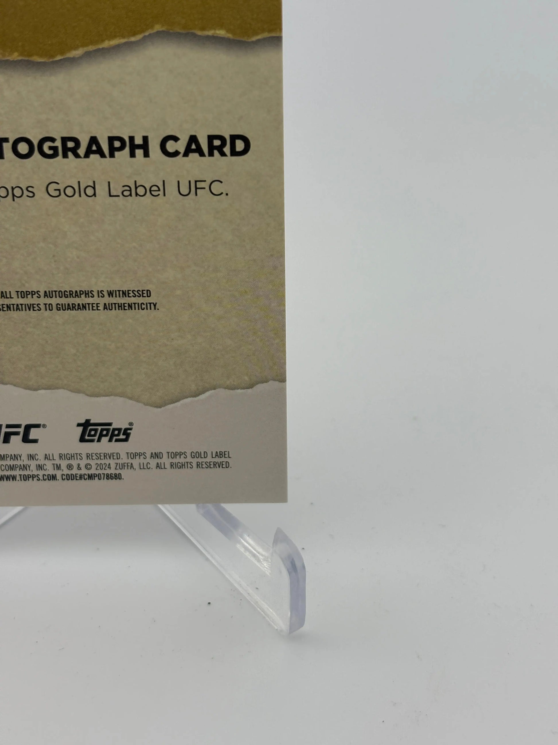 2024 UFC Gold Label Rookie Auto William Gomis /25 FRENLY BRICKS - Open 7 Days