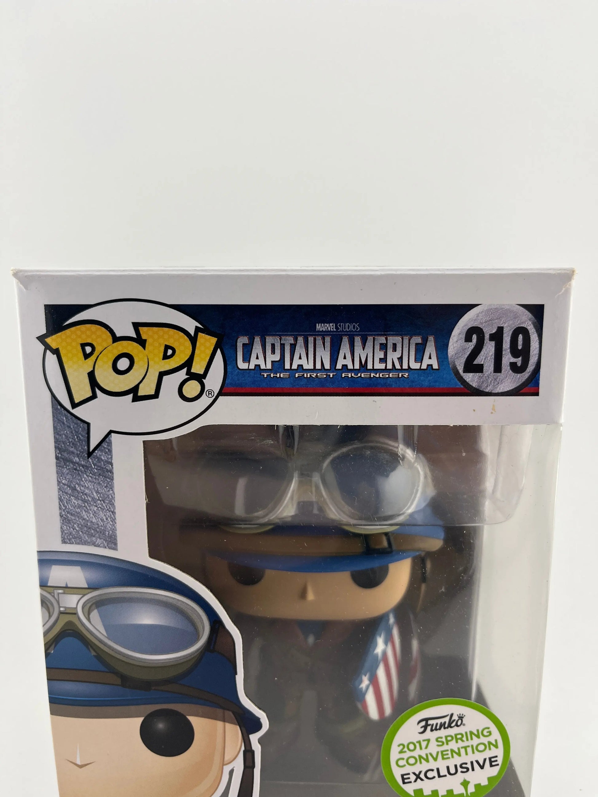 Funko POP Captain America The First Avenger #219 2017 Spring Convention Vaulted FRENLY BRICKS - Open 7 Days