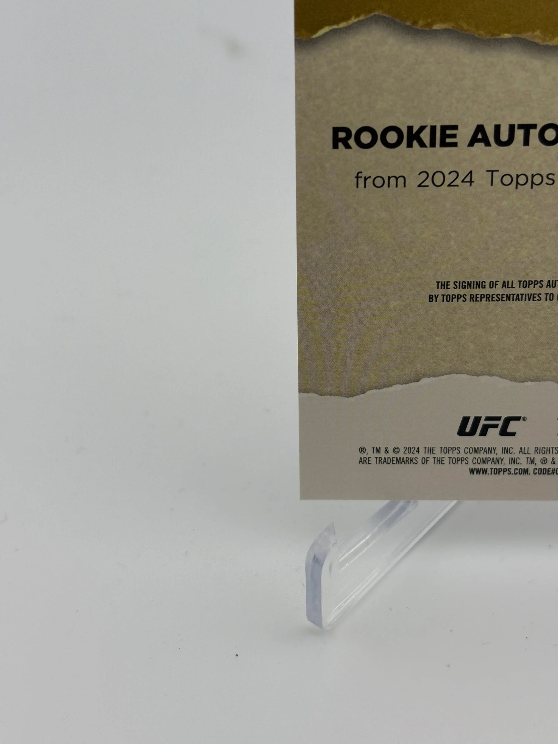 2024 UFC Gold Label Rookie Auto William Gomis /25 FRENLY BRICKS - Open 7 Days