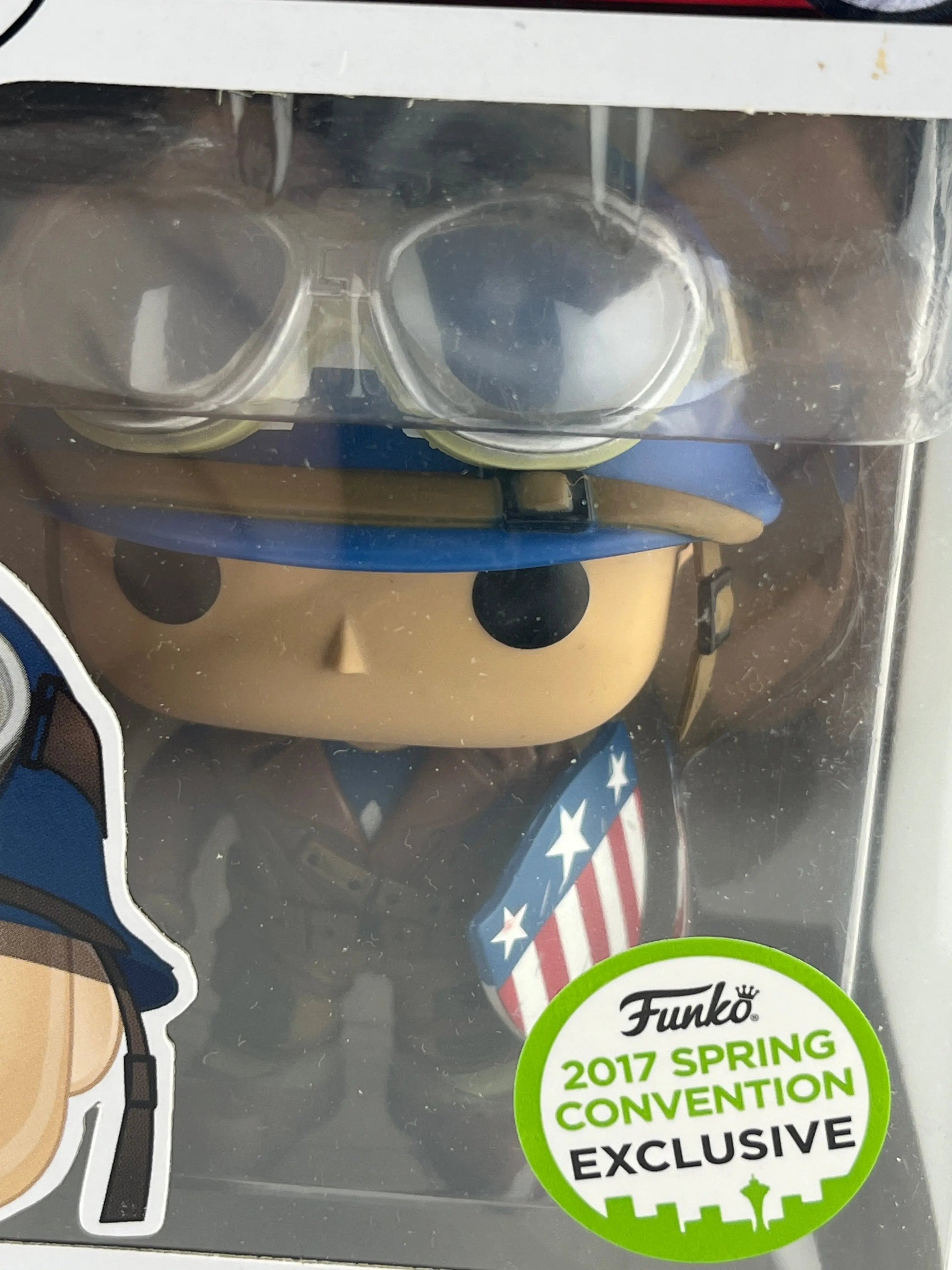 Funko POP Captain America The First Avenger #219 2017 Spring Convention Vaulted FRENLY BRICKS - Open 7 Days