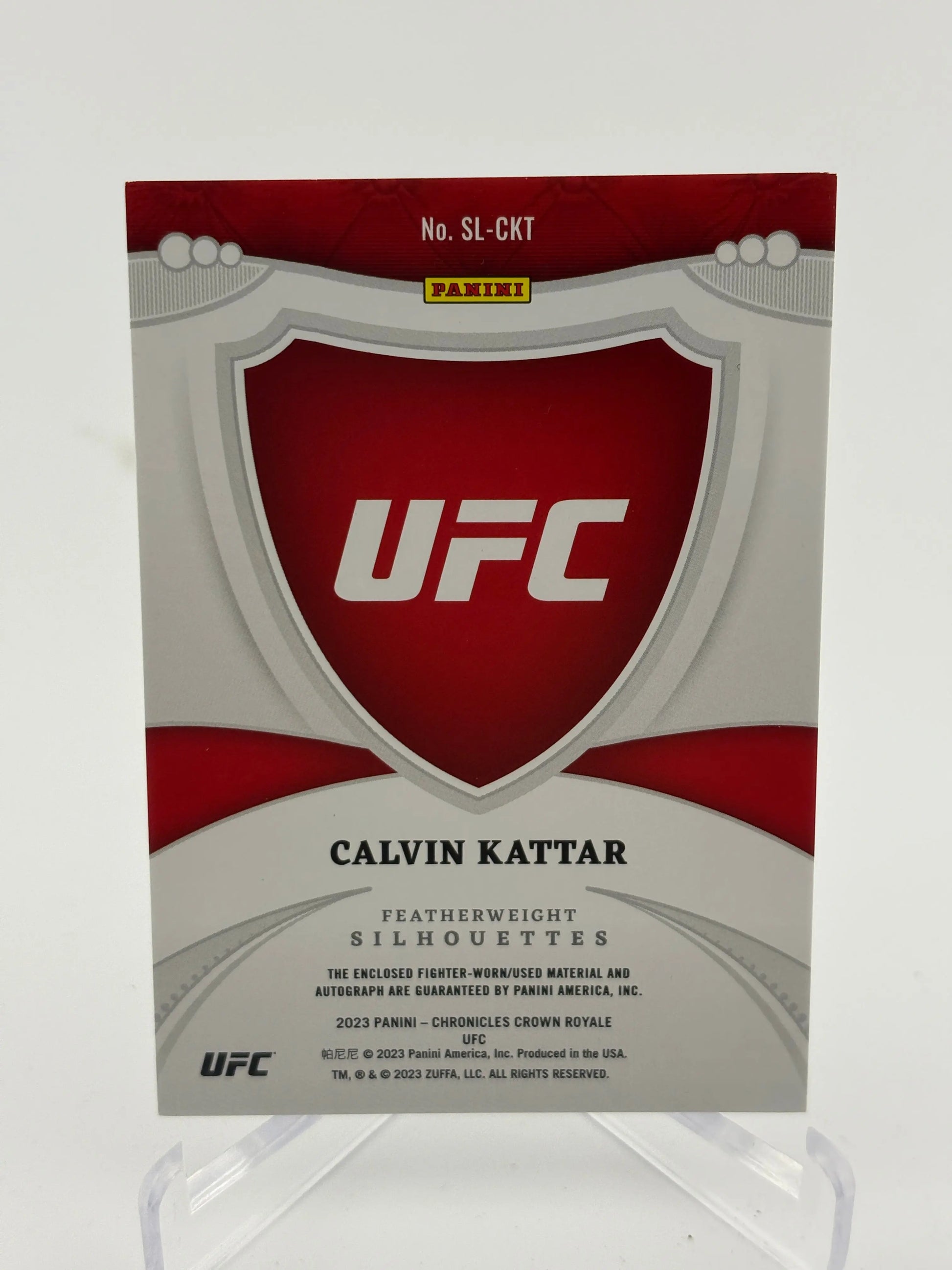2023 Panini - Chronicles Crown Royale UFC Calvin Kattar Auto FRENLY BRICKS - Open 7 Days