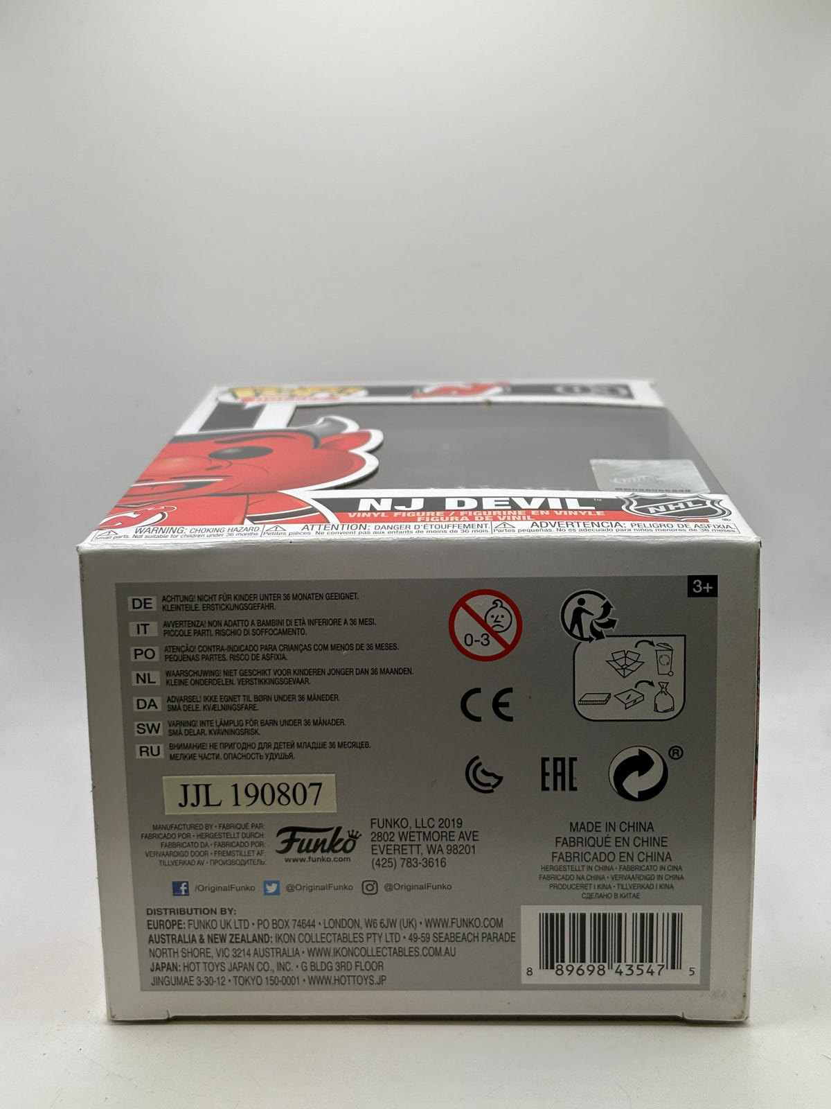 Funko POP! Hockey New Jersey #03 NJ Devil Vinyl Figure, photo 6 image 6