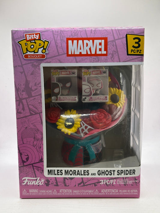 Funko Bitty POP! Bouquet Marvel 3PC Miles Morales and Ghost Spider