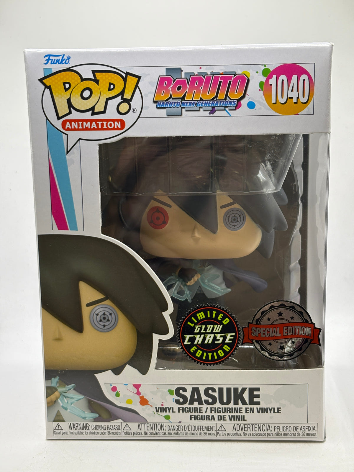 Funko POP! Animation Boruto #1040 Sasuke Limited Glow image 1