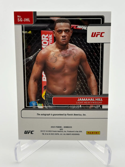 2023 Panini Donruss UFC  Jamahal Hill Signature Series Holo Auto card No. SG-JHL FRENLY BRICKS - Open 7 Days