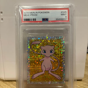 1999 Merlin Pokemon Mew - Prism PSA 9 MINT FRENLY BRICKS - Open 7 Days