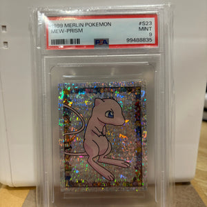 1999 Merlin Pokemon Mew - Prism PSA 9 MINT FRENLY BRICKS - Open 7 Days